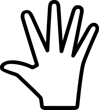 Web, Uygulama, UI / UX, Mobil Arayüz, Akıllı Teknoloji Tasarımı, Dijital Markalaşma, Kullanıcı Etkileşimi Sembolü ve Temiz Tek Renk Biçiminde Modern Grafik Elementi içeren PNG Biçimli El Simgesi Logosu