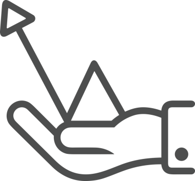 Web, Uygulama, UI / UX, Mobil Arayüz, Akıllı Teknoloji Tasarımı, Dijital Markalaşma, Kullanıcı Etkileşimi Sembolü ve Temiz Tek Renk Biçiminde Modern Grafik Elementi içeren PNG Biçimli El Simgesi Logosu