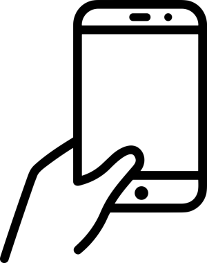 Web, Uygulama, UI / UX, Mobil Arayüz, Akıllı Teknoloji Tasarımı, Dijital Markalaşma, Kullanıcı Etkileşimi Sembolü ve Temiz Tek Renk Biçiminde Modern Grafik Elementi içeren PNG Biçimli El Simgesi Logosu