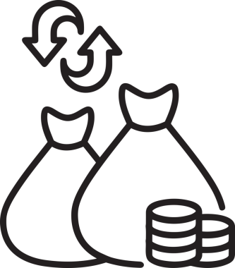 Para ikonu sembolü finans, bankacılık ve yatırım tasarımı için PNG imajı web, uygulama UI, bilgi, pazarlama görselleri ve çeşitli biçimlerde şeffaf arka plan ve yüksek çözünürlüklü dijital kullanıma sahip iş sunumları için mükemmeldir