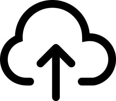 Uygulama UI, Web Tasarımı, Bulut ve Veri Yönetimi Kullanımı için Depolama Simgesi Siyah ve Beyaz PNG