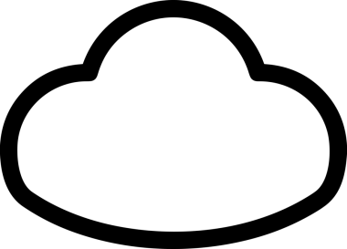 Uygulama UI, Web Tasarımı, Bulut ve Veri Yönetimi Kullanımı için Depolama Simgesi Siyah ve Beyaz PNG