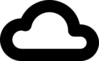 Uygulama UI, Web Tasarımı, Bulut ve Veri Yönetimi Kullanımı için Depolama Simgesi Siyah ve Beyaz PNG