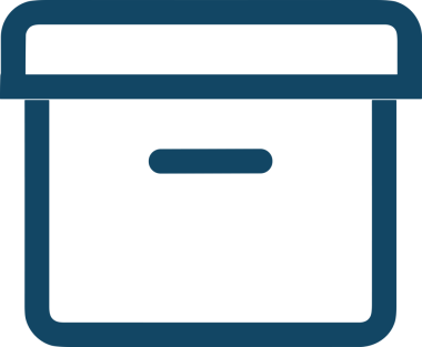 Uygulama UI, Web Tasarımı, Bulut ve Veri Yönetimi Kullanımı için Depolama Simgesi Siyah ve Beyaz PNG