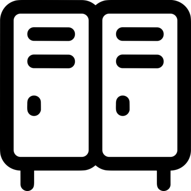 Uygulama UI, Web Tasarımı, Bulut ve Veri Yönetimi Kullanımı için Depolama Simgesi Siyah ve Beyaz PNG