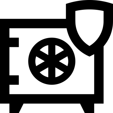 Uygulama UI, Web Tasarımı, Bulut ve Veri Yönetimi Kullanımı için Depolama Simgesi Siyah ve Beyaz PNG