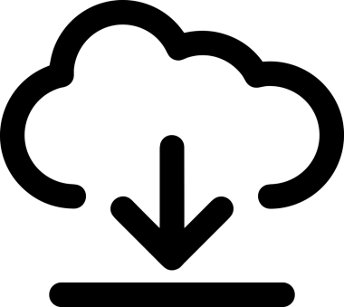 Uygulama UI, Web Tasarımı, Bulut ve Veri Yönetimi Kullanımı için Depolama Simgesi Siyah ve Beyaz PNG