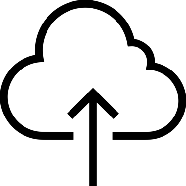 Uygulama UI, Web Tasarımı, Bulut ve Veri Yönetimi Kullanımı için Depolama Simgesi Siyah ve Beyaz PNG