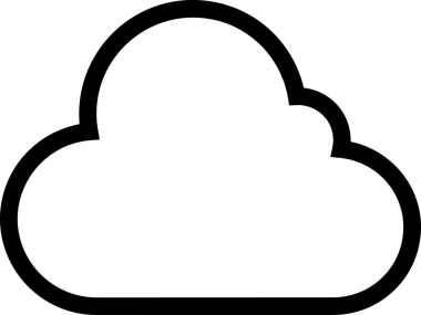 Uygulama UI, Web Tasarımı, Bulut ve Veri Yönetimi Kullanımı için Depolama Simgesi Siyah ve Beyaz PNG