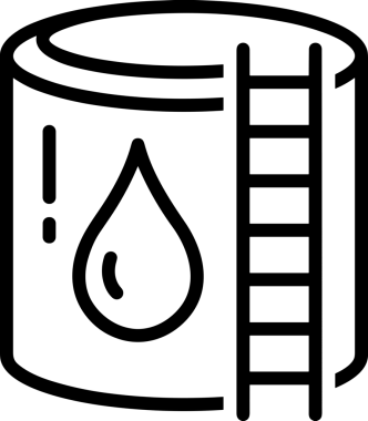 Uygulama UI, Web Tasarımı, Bulut ve Veri Yönetimi Kullanımı için Depolama Simgesi Siyah ve Beyaz PNG