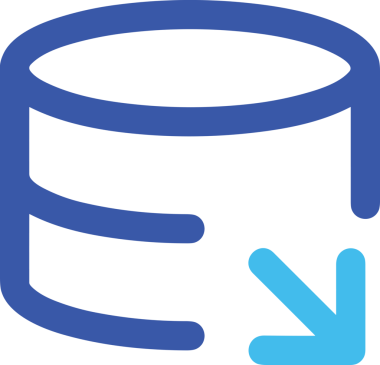 Uygulama UI, Web Tasarımı, Bulut ve Veri Yönetimi Kullanımı için Depolama Simgesi Siyah ve Beyaz PNG