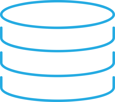 Uygulama UI, Web Tasarımı, Bulut ve Veri Yönetimi Kullanımı için Depolama Simgesi Siyah ve Beyaz PNG