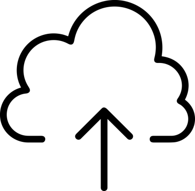 Uygulama UI, Web Tasarımı, Bulut ve Veri Yönetimi Kullanımı için Depolama Simgesi Siyah ve Beyaz PNG