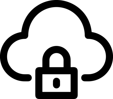 Uygulama UI, Web Tasarımı, Bulut ve Veri Yönetimi Kullanımı için Depolama Simgesi Siyah ve Beyaz PNG