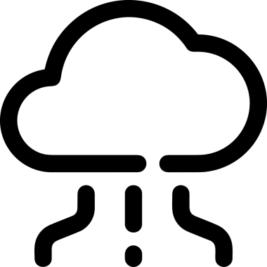 Uygulama UI, Web Tasarımı, Bulut ve Veri Yönetimi Kullanımı için Depolama Simgesi Siyah ve Beyaz PNG