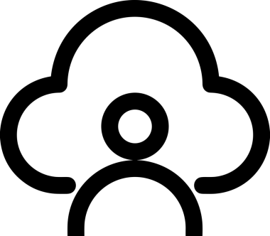 Uygulama UI, Web Tasarımı, Bulut ve Veri Yönetimi Kullanımı için Depolama Simgesi Siyah ve Beyaz PNG