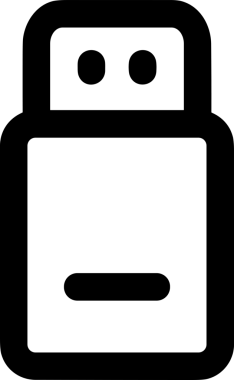 Uygulama UI, Web Tasarımı, Bulut ve Veri Yönetimi Kullanımı için Depolama Simgesi Siyah ve Beyaz PNG