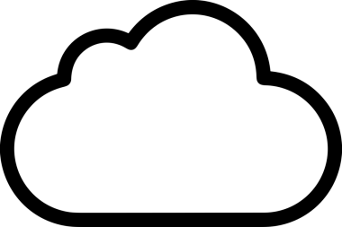 Uygulama UI, Web Tasarımı, Bulut ve Veri Yönetimi Kullanımı için Depolama Simgesi Siyah ve Beyaz PNG