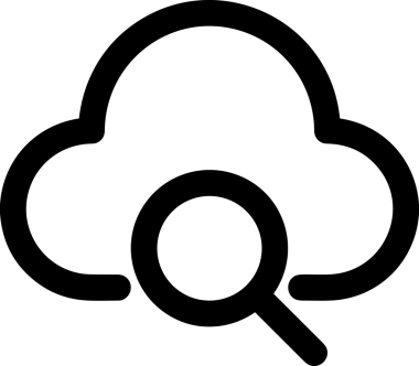 Uygulama UI, Web Tasarımı, Bulut ve Veri Yönetimi Kullanımı için Depolama Simgesi Siyah ve Beyaz PNG