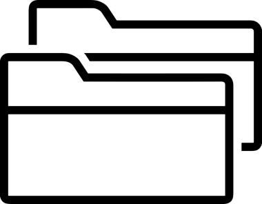 Uygulama UI, Web Tasarımı, Bulut ve Veri Yönetimi Kullanımı için Depolama Simgesi Siyah ve Beyaz PNG