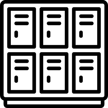 Uygulama UI, Web Tasarımı, Bulut ve Veri Yönetimi Kullanımı için Depolama Simgesi Siyah ve Beyaz PNG
