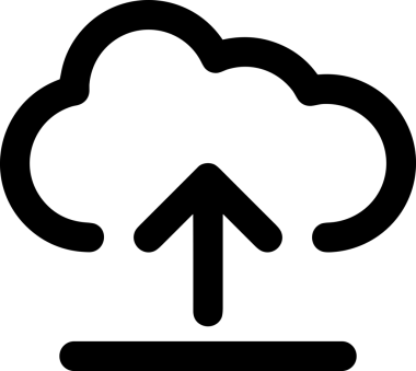 Uygulama UI, Web Tasarımı, Bulut ve Veri Yönetimi Kullanımı için Depolama Simgesi Siyah ve Beyaz PNG