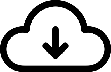 Uygulama UI, Web Tasarımı, Bulut ve Veri Yönetimi Kullanımı için Depolama Simgesi Siyah ve Beyaz PNG