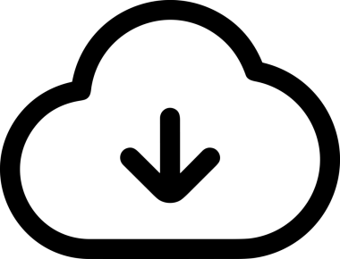 Uygulama UI, Web Tasarımı, Bulut ve Veri Yönetimi Kullanımı için Depolama Simgesi Siyah ve Beyaz PNG