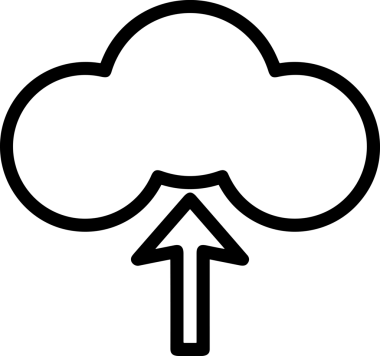 Uygulama UI, Web Tasarımı, Bulut ve Veri Yönetimi Kullanımı için Depolama Simgesi Siyah ve Beyaz PNG