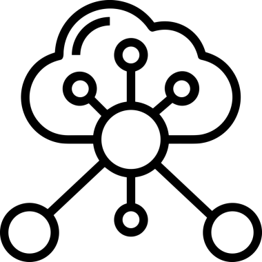 Uygulama UI, Web Tasarımı, Bulut ve Veri Yönetimi Kullanımı için Depolama Simgesi Siyah ve Beyaz PNG