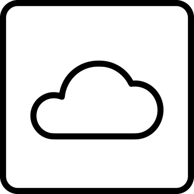 Uygulama UI, Web Tasarımı, Bulut ve Veri Yönetimi Kullanımı için Depolama Simgesi Siyah ve Beyaz PNG
