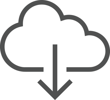 Uygulama UI, Web Tasarımı, Bulut ve Veri Yönetimi Kullanımı için Depolama Simgesi Siyah ve Beyaz PNG