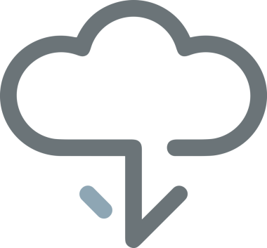 Uygulama UI, Web Tasarımı, Bulut ve Veri Yönetimi Kullanımı için Depolama Simgesi Siyah ve Beyaz PNG