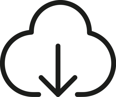 Uygulama UI, Web Tasarımı, Bulut ve Veri Yönetimi Kullanımı için Depolama Simgesi Siyah ve Beyaz PNG