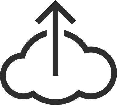 Uygulama UI, Web Tasarımı, Bulut ve Veri Yönetimi Kullanımı için Depolama Simgesi Siyah ve Beyaz PNG