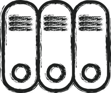 Uygulama UI, Web Tasarımı, Bulut ve Veri Yönetimi Kullanımı için Depolama Simgesi Siyah ve Beyaz PNG