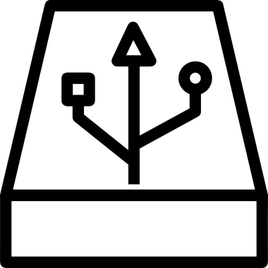 Uygulama UI, Web Tasarımı, Bulut ve Veri Yönetimi Kullanımı için Depolama Simgesi Siyah ve Beyaz PNG