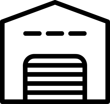 Uygulama UI, Web Tasarımı, Bulut ve Veri Yönetimi Kullanımı için Depolama Simgesi Siyah ve Beyaz PNG