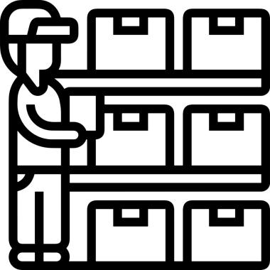 Uygulama UI, Web Tasarımı, Bulut ve Veri Yönetimi Kullanımı için Depolama Simgesi Siyah ve Beyaz PNG