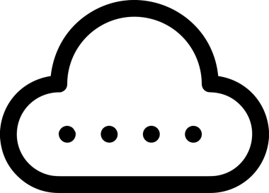 Uygulama UI, Web Tasarımı, Bulut ve Veri Yönetimi Kullanımı için Depolama Simgesi Siyah ve Beyaz PNG