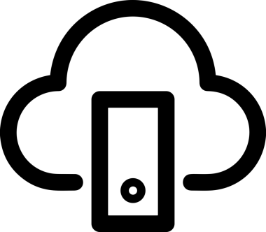 Uygulama UI, Web Tasarımı, Bulut ve Veri Yönetimi Kullanımı için Depolama Simgesi Siyah ve Beyaz PNG