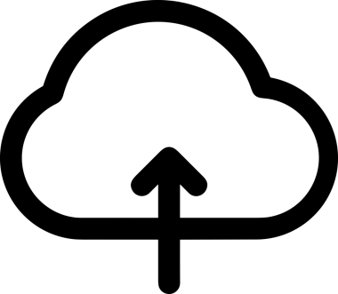 Uygulama UI, Web Tasarımı, Bulut ve Veri Yönetimi Kullanımı için Depolama Simgesi Siyah ve Beyaz PNG