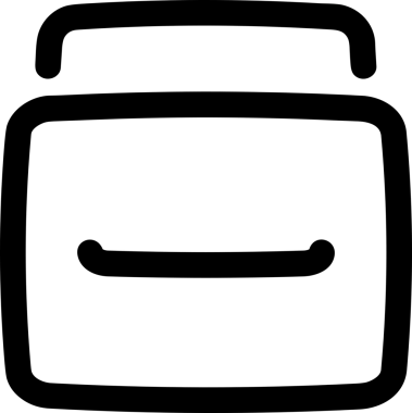Uygulama UI, Web Tasarımı, Bulut ve Veri Yönetimi Kullanımı için Depolama Simgesi Siyah ve Beyaz PNG
