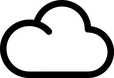 Uygulama UI, Web Tasarımı, Bulut ve Veri Yönetimi Kullanımı için Depolama Simgesi Siyah ve Beyaz PNG