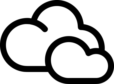 Uygulama UI, Web Tasarımı, Bulut ve Veri Yönetimi Kullanımı için Depolama Simgesi Siyah ve Beyaz PNG