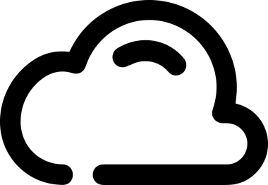 Uygulama UI, Web Tasarımı, Bulut ve Veri Yönetimi Kullanımı için Depolama Simgesi Siyah ve Beyaz PNG