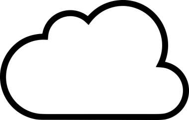 Uygulama UI, Web Tasarımı, Bulut ve Veri Yönetimi Kullanımı için Depolama Simgesi Siyah ve Beyaz PNG