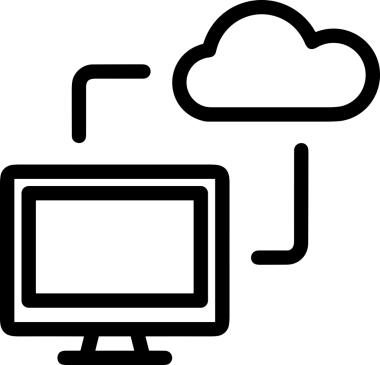Uygulama UI, Web Tasarımı, Bulut ve Veri Yönetimi Kullanımı için Depolama Simgesi Siyah ve Beyaz PNG