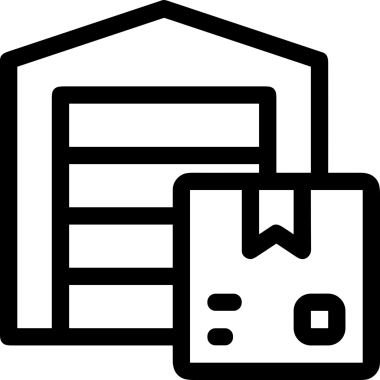 Uygulama UI, Web Tasarımı, Bulut ve Veri Yönetimi Kullanımı için Depolama Simgesi Siyah ve Beyaz PNG
