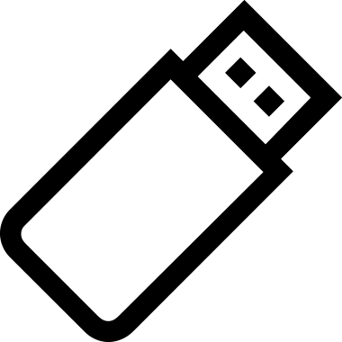 Uygulama UI, Web Tasarımı, Bulut ve Veri Yönetimi Kullanımı için Depolama Simgesi Siyah ve Beyaz PNG